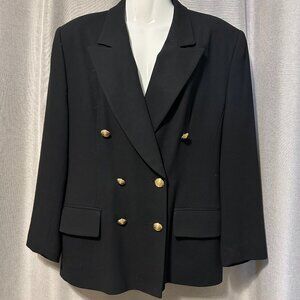Vintage D'Oraz Double Breasted Blazer with Brass Button Details